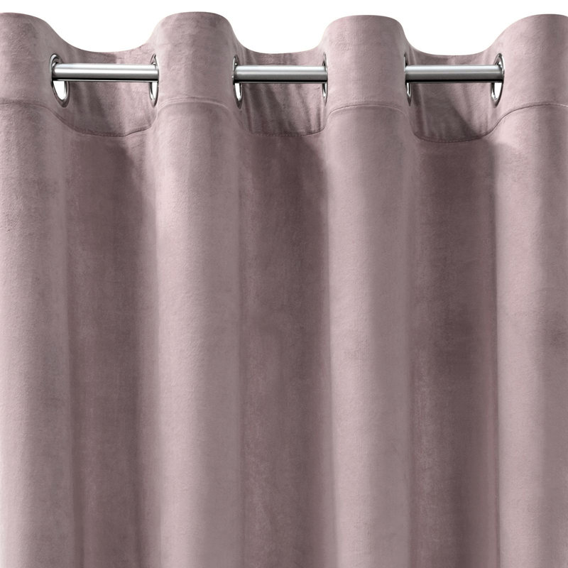 Abdihafid Blackout Curtains Single Panel, Dark Pink