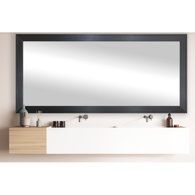 Abdelmalek Engineered Wood Flat Mirror, 35.5" x 63"