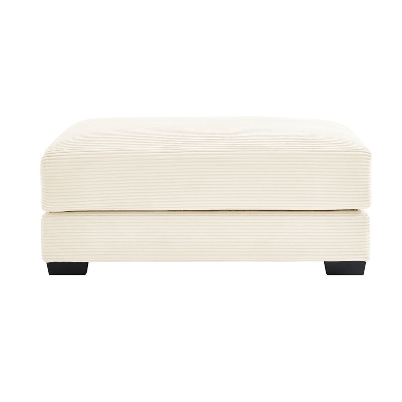 Cream Corduroy 28 High - Quality Sponge Seat Cushions Oversized Dimensions