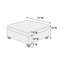 Ensemble de canapé modulaire en chenille gris 6 pièces