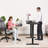Masakazu Height Adjustable Standing Desk with Built-in Outlets,4 Lockable Casters, 2 Hooks-698086227-709110512