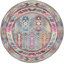 Tapis rouge / gris / bleu Wilbar-619560693