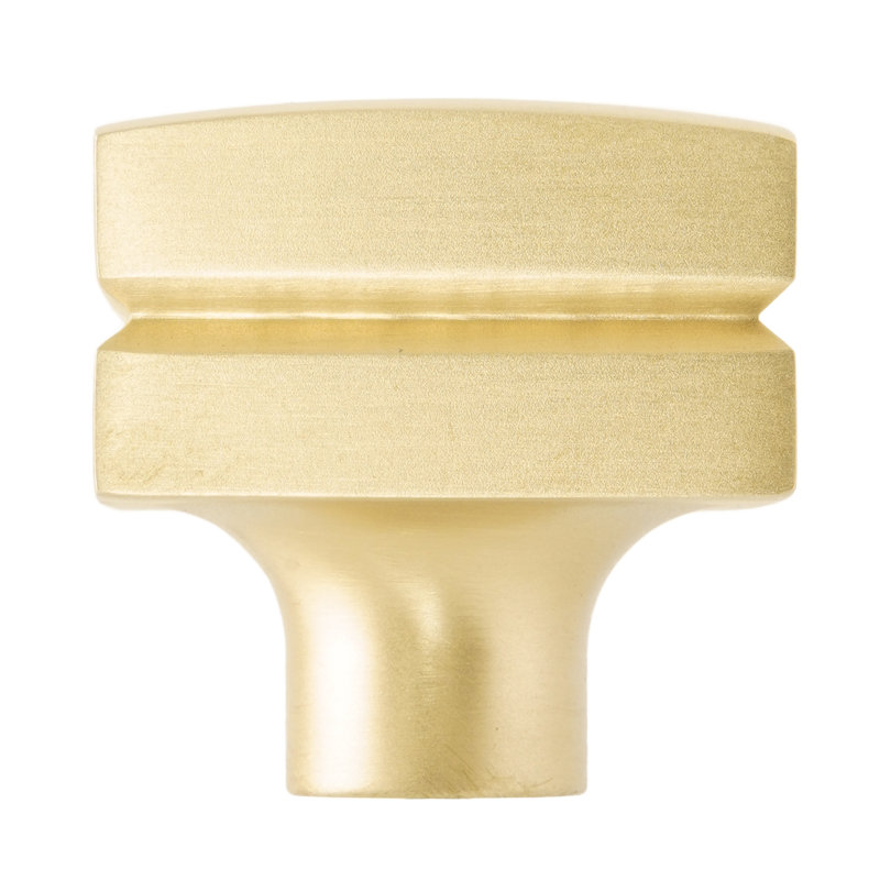 Grande poignée carrée en laiton satiné