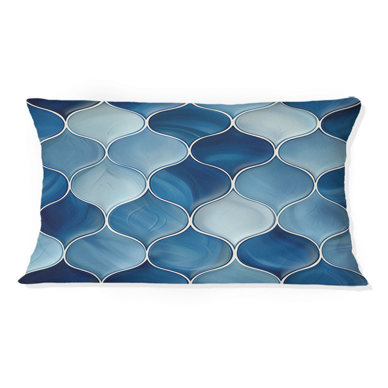Coussin lombaire moderne bleu Ogee Patten VI - bleu