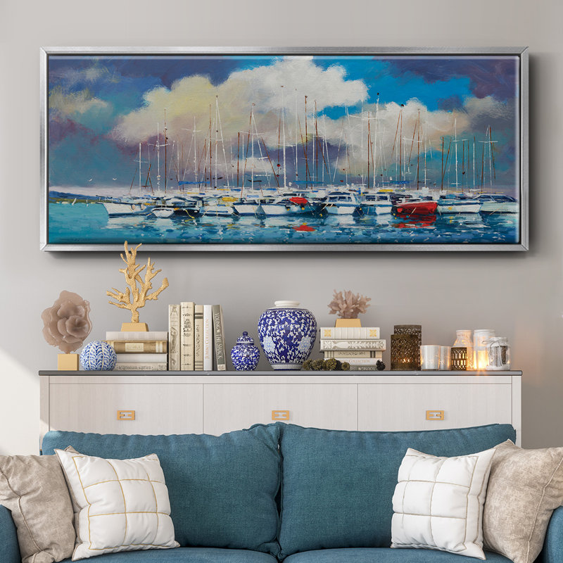 Abstract Port- Framed Canvas
