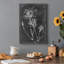 Slate Floral III - impression sur toile tendue-1670233081
