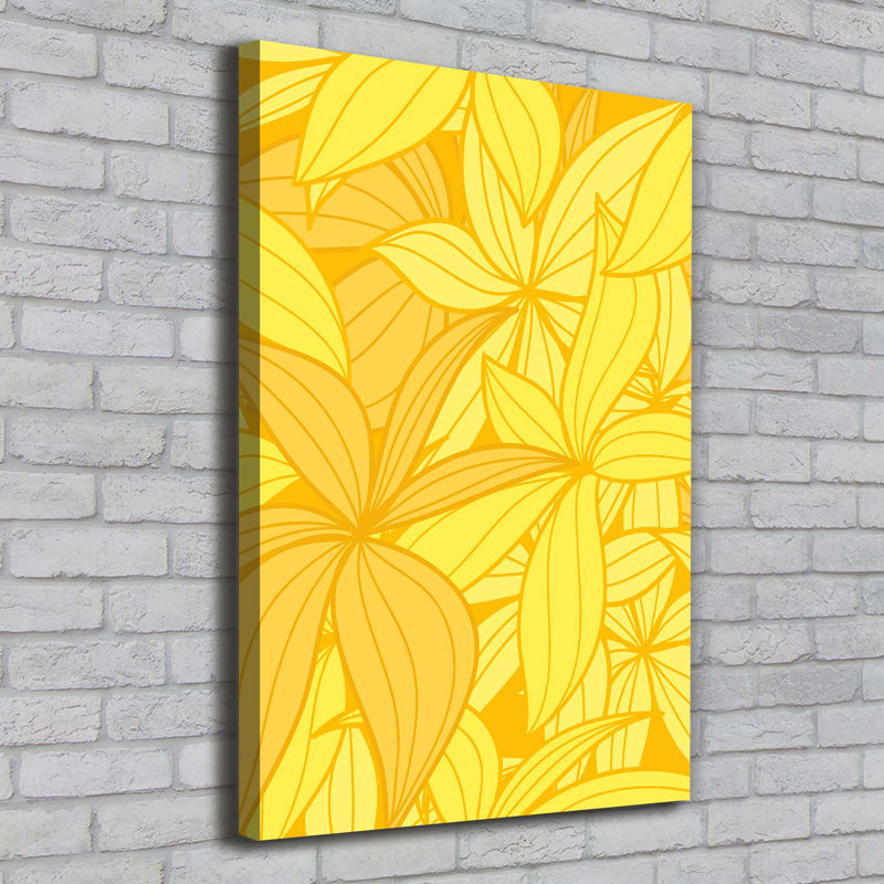 Yellow Flowers - Wrapped Canvas Print