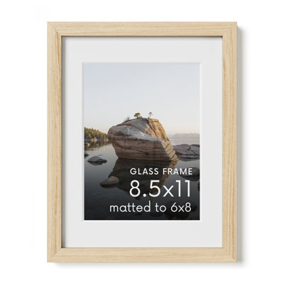 Solid Wood Picture Frame with Glass