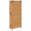  Highboard 2 Pcs Artisan Oak Engineered Wood And Glass-46636248