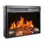 Foyer électrique encastrable 23 pouces, flamme réaliste, bûche, télécommande, minuterie, protection contre la surchauffe, chaleur de 1400 W, 5000 par heure, 11 réglages de température, source DEL de 50 000 heures, 4 réglables-1425474149