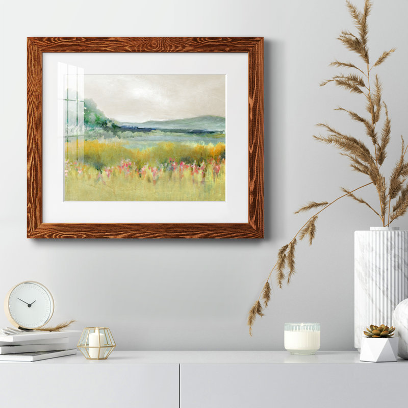 " Springtime Calm " Painting Print, Maple Framed, 24" H x 18" W x 1.5" D