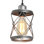 Luminaire suspendu industriel pour îlot de cuisine, mini luminaire suspendu cage rustique, luminaire suspendu de style campagnard avec gris argenté réglable pour la salle à manger, le couloir, le vestibule, la chambre à coucher