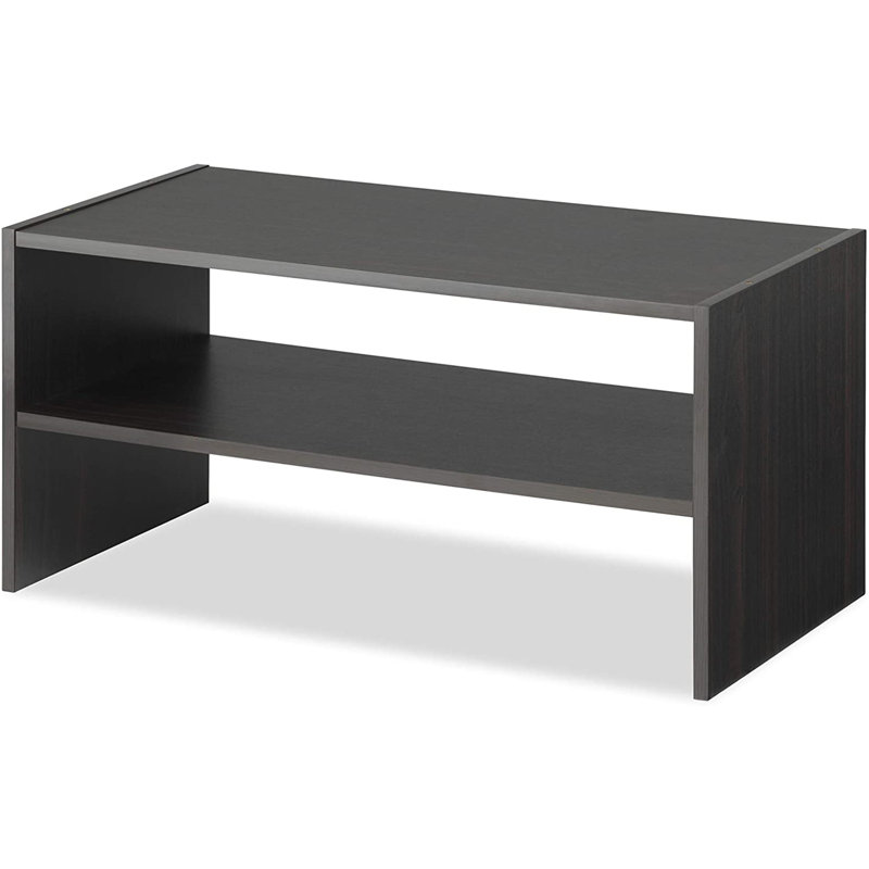 Whitman 9 Pair Stackable Shoe Rack, Espresso, 11.61" H x 24" W x 11.61" D
