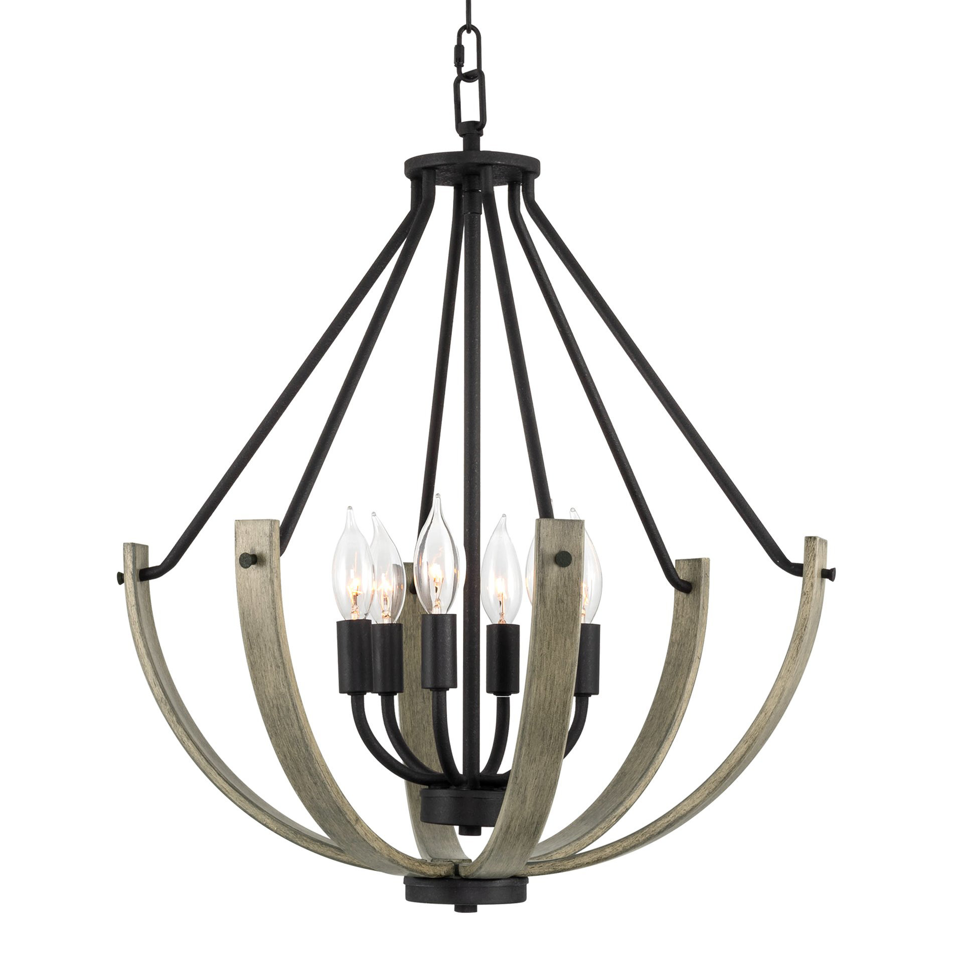Gracie Oaks Resseque 6 - Light Geometric Pendant | Wayfair