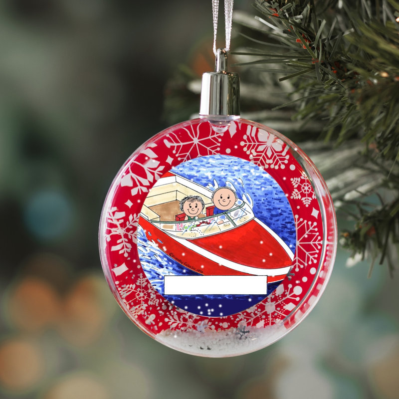 Ornement boule de neige personnalisée, Yes