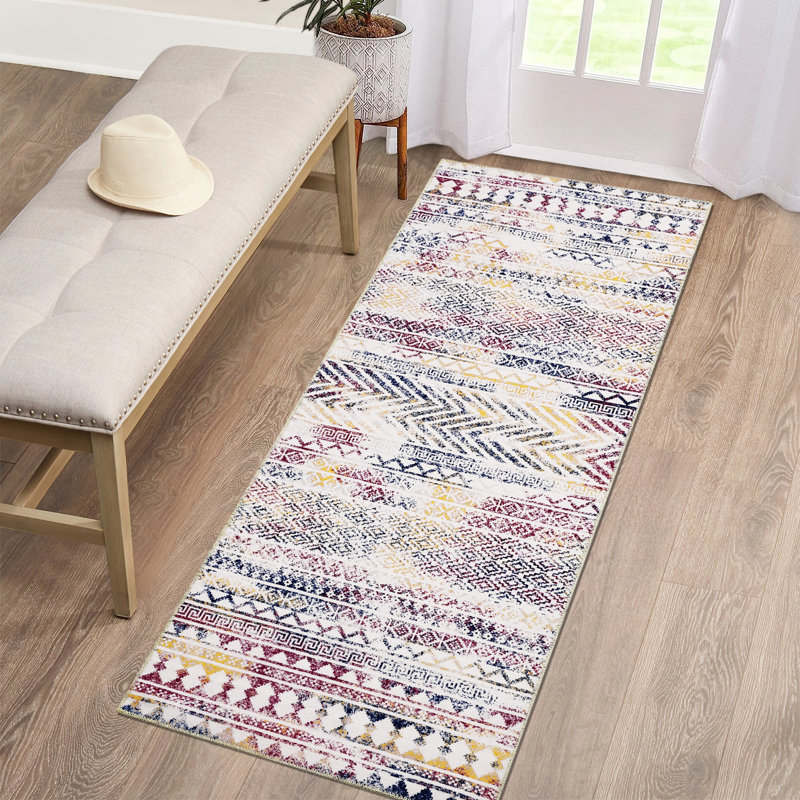 Karelis Washable Indoor Rug, Runner 2' x 12'