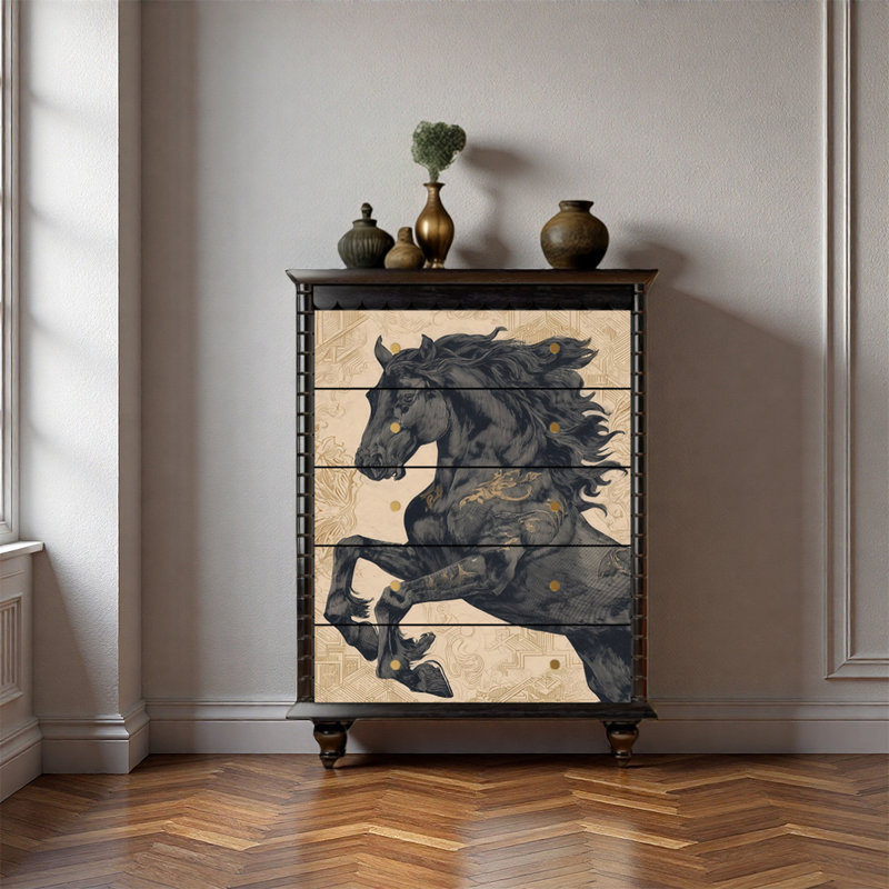 Solid Pine Wood Drawer Storage Cabinet