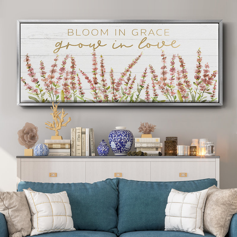 Grow in Love - Toile encadrée, H 12 po x l 30 po