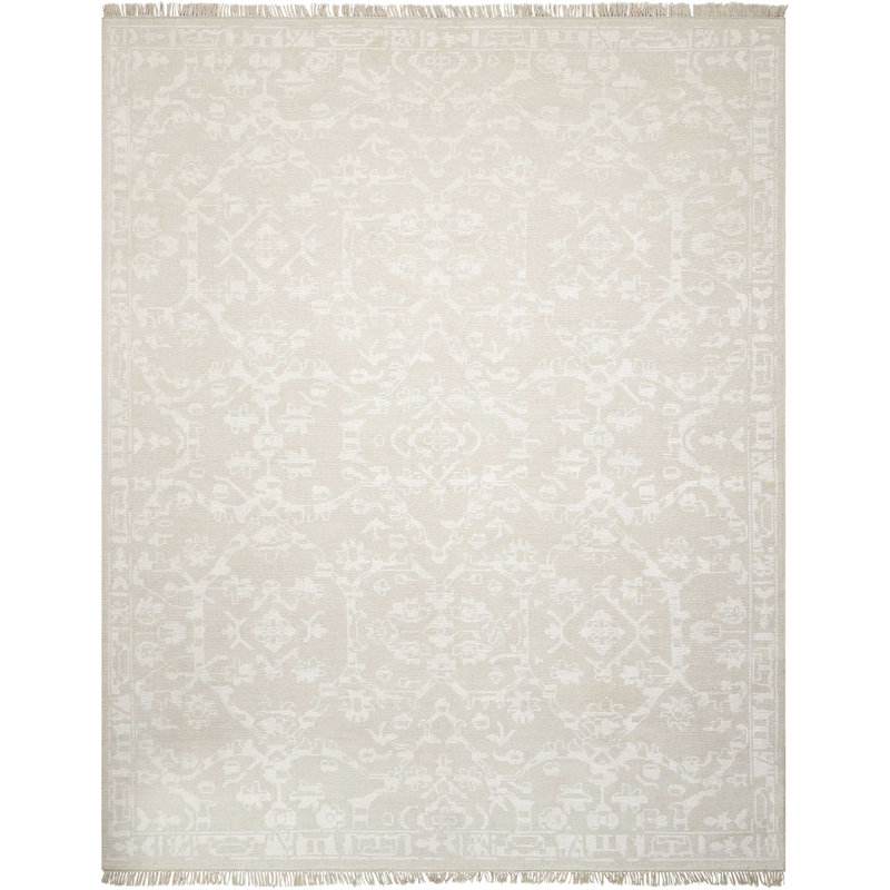 Everby Damask Indoor Rug, Rectangle 5'6" x 8'