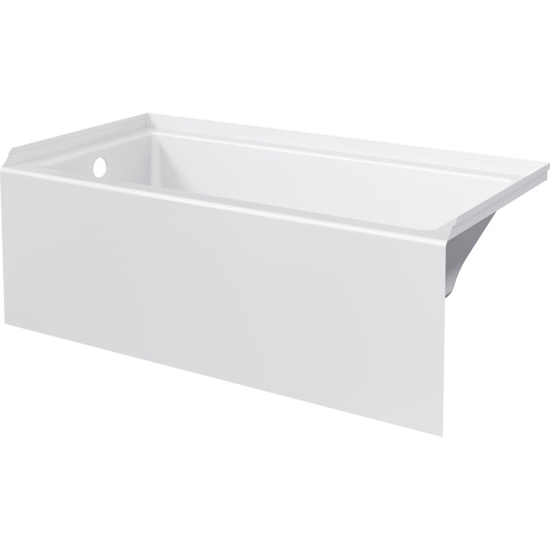 Baignoire profonde en alcôve de 60 po x 60 po Austin, Gauche