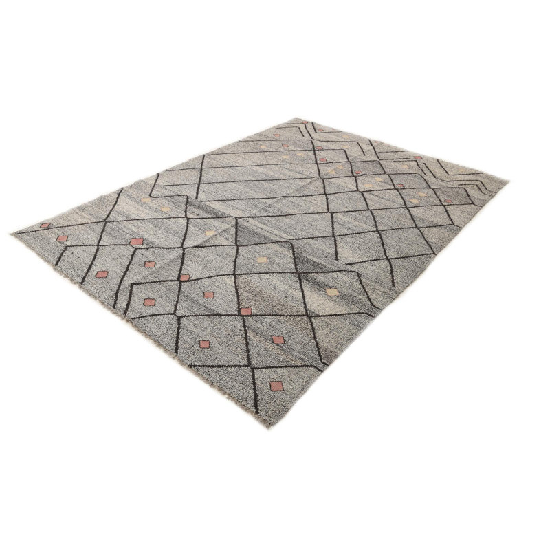 Tapis noir et blanc Jessen