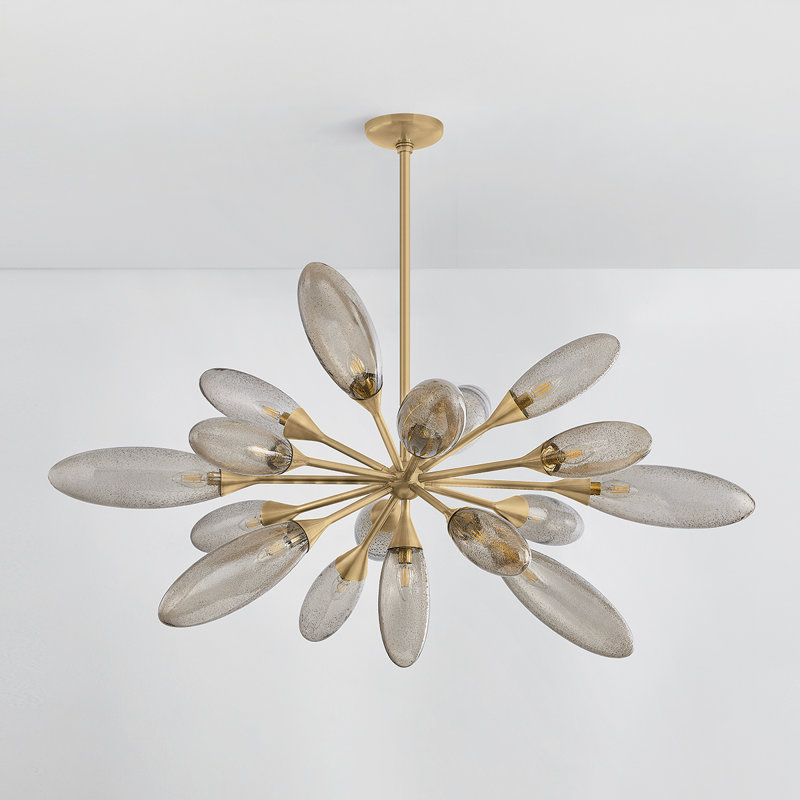 Cordoba Chandelier in Vintage Brass