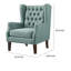 Fauteuil à oreilles capitonné à boutons, fauteuil à oreilles, fauteuil d'appoint, fauteuil d'appoint moderne-356802840-350921145