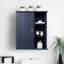 Rangement mural bleu pour salle de bain avec, silencieux, idéal pour organiser les articles de toilette dans les armoires de chambre à coucher, avec charnières, linge de maison et articles de nettoyage élégants