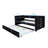Modern Twin Daybed With Pull - Out Trundle, Black Velvet Bed, Stable Wood And Metal Frame, Ideal For Sleepovers, No Box Spring Upholstered Space Saving Solution Apartments, Construction, Fast Assembly