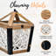 Lanterne en bois d'automne 17,5 po H