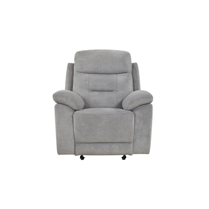 Fauteuil oscillant inclinable, chenille étain, Pewter