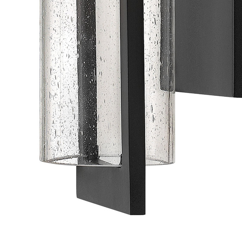 Shelter 1-Light Outdoor Sconce, Black