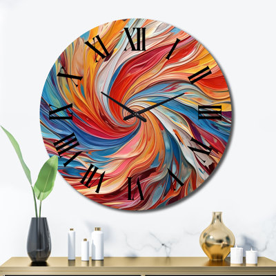 Spiral Symphony IV - Abstract Spirals Wall Clock