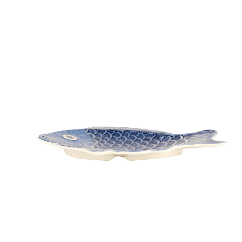 G.E.T. Fish Serving Plates Melamine Platter, 7" W x 10" L