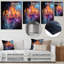 Chandelier Dancing Light - lustre en métal, art mural-92342638