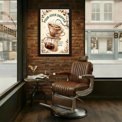 Fashion Pour Over Dripper Coffee Art Print