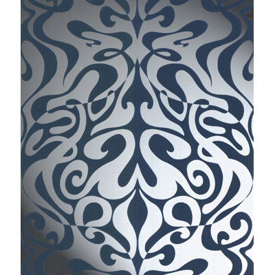 New Contemporary II Damask Wallpaper Roll