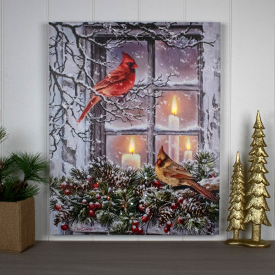 Together for Christmas 16x20 Fibre Optic Canvas