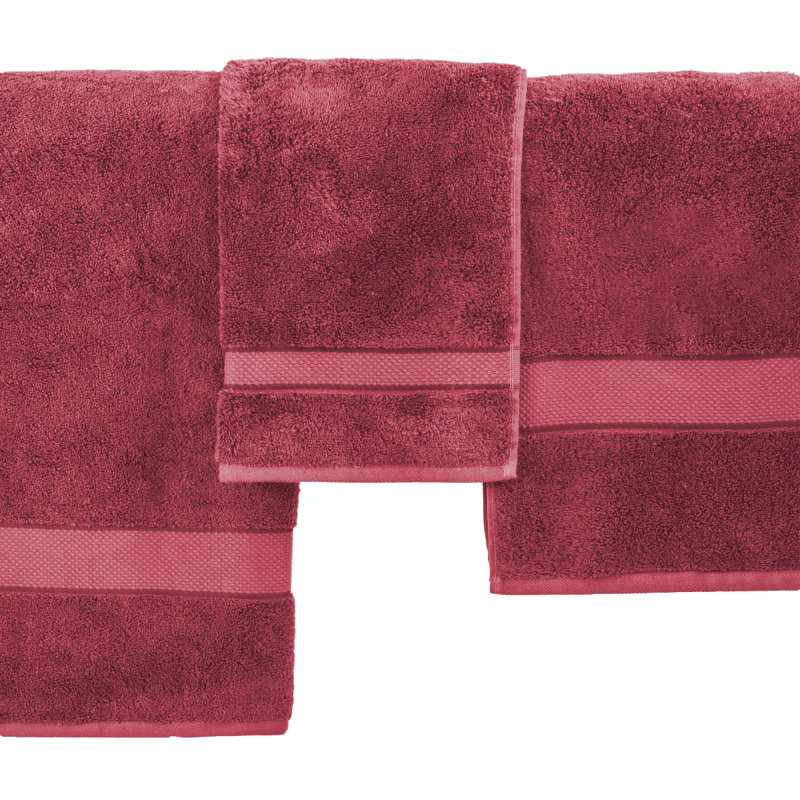 Ensemble de serviettes 6 pièces Yogik Premium Luxury , Bourgogne