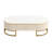 Modern Oval Coffee Table with Drawers