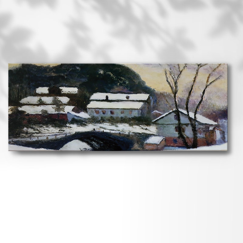 Sandviken, Norvège, 1895, toile tendue 01-Gallery, H 24 po x l 60 po x P 1,5 po