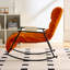 Fauteuil inclinable à bascule moelleux de luxe avec dossier massant en nid d'abeille - support lombaire et repose-pieds réglables dans 4 directions, poches de rangement latérales, cadre en acier robuste-1276395797