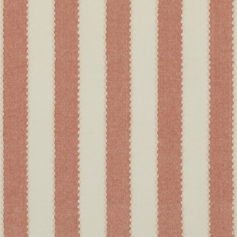 Ashmore Stripe Fabric, Red