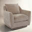Fauteuil d'appoint rembourré en chenille entièrement pivotant à 360 °-1208922677
