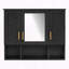 Armoire à pharmacie murale 35 po 2 en 1 avec miroir texturé-1634762638