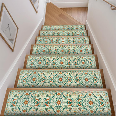 Tapis d'escalier fleur