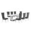 Barkhamsted Marble Top Pedestal Dining Set-1130277703-1130277698-1129557834