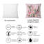 Coussin en fleurs avec fleurs roses - Coussin décoratif imprimé tropical-2073377026