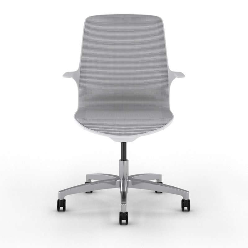 Chaise de travail ergonomique en filet Omnie, Gris, Gris
