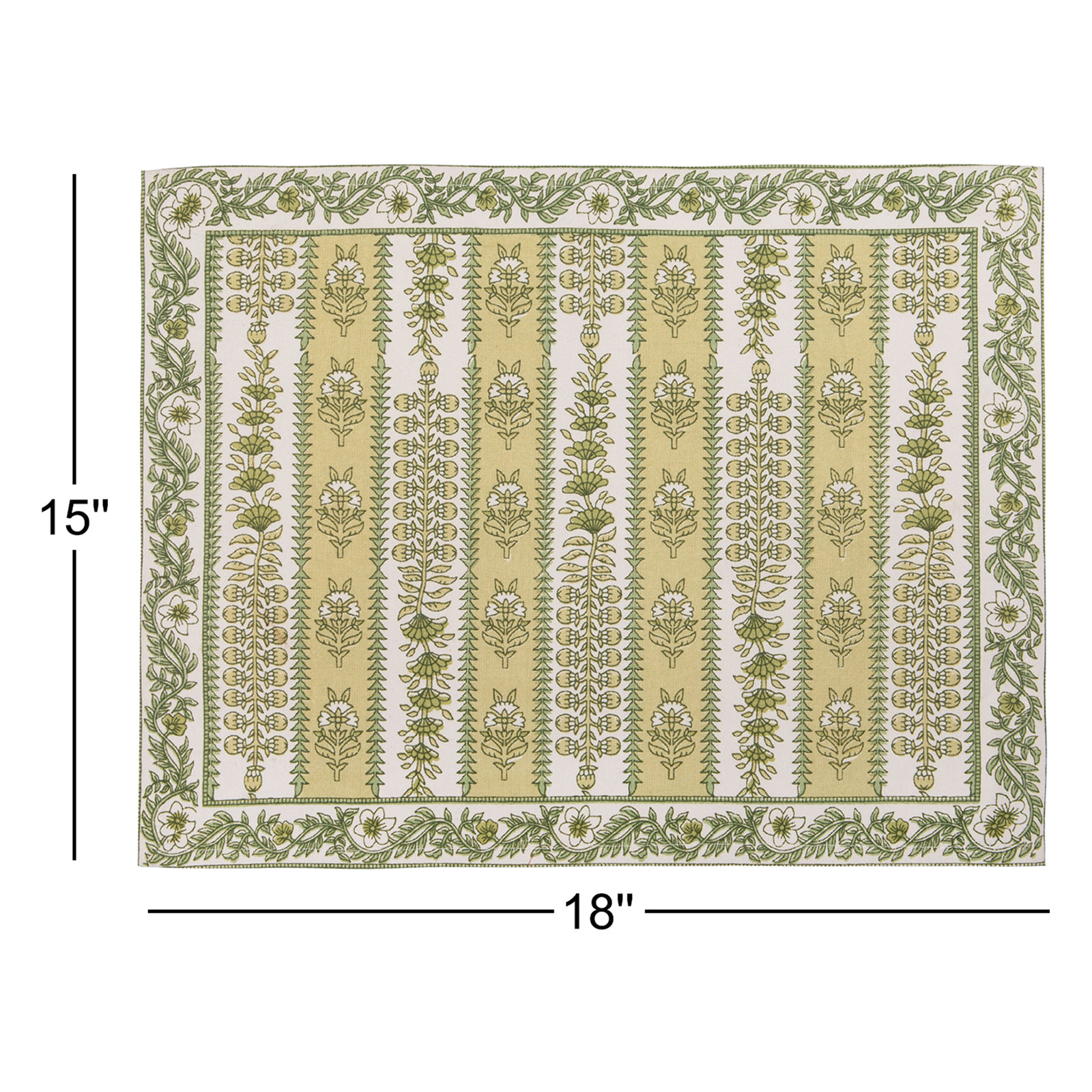 Charlemont Placemat 15" x 18", Pistache